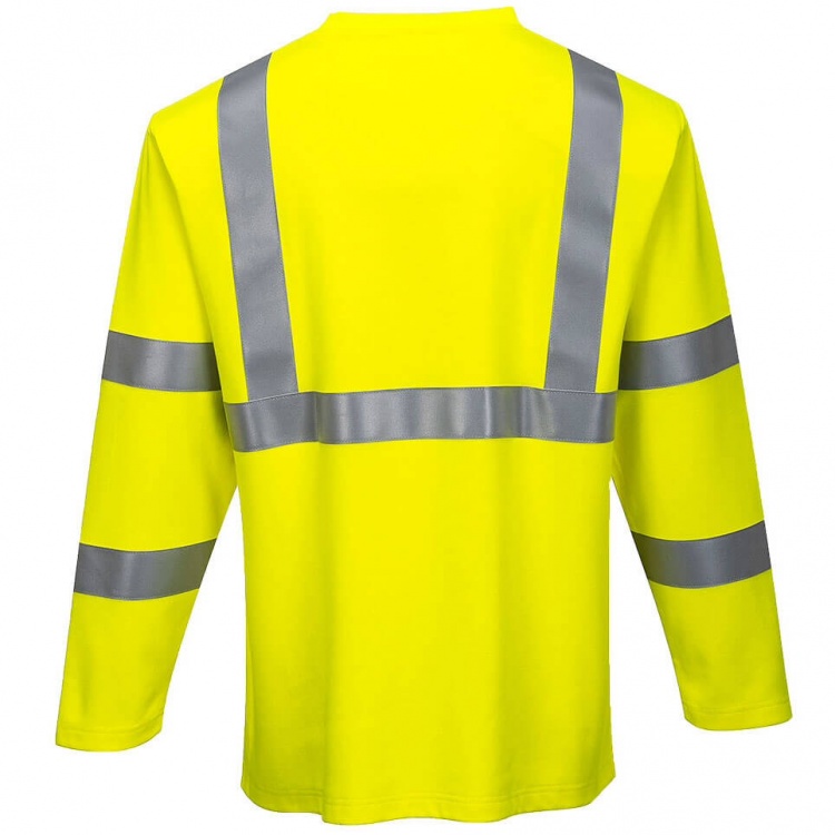 Portwest FR96 Flame Resistant FR Hi-Vis Long Sleeve T-Shirt 280g